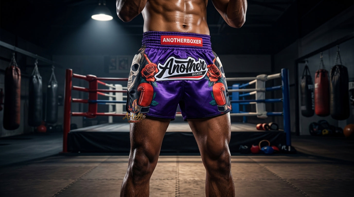 🥊 Muay Thai Shorts Kickboxing MMA Fight Shorts for Men Women Kids – Thai Boxing Training Gear, Breathable Quick Dry Martial Arts Combat Shorts