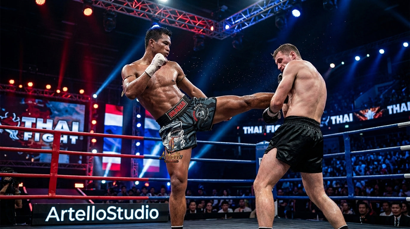 🥊 Muay Thai Shorts Kickboxing MMA Fight Shorts for Men Women Kids – Thai Boxing Training Gear, Breathable Quick Dry Martial Arts Combat Shorts