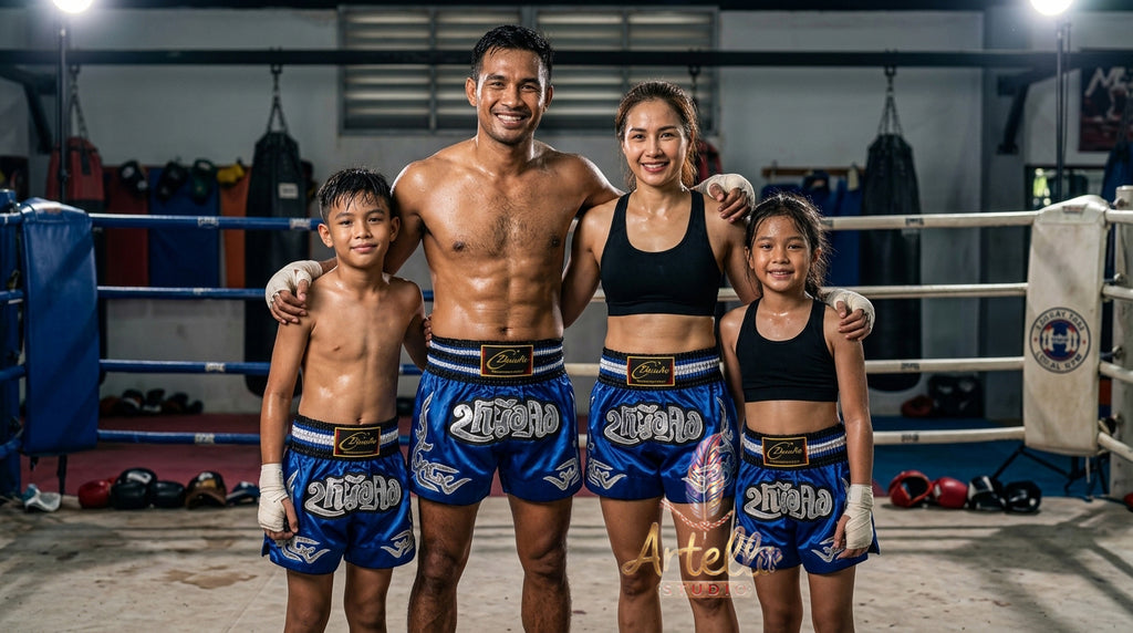 🥊 Muay Thai Shorts Kickboxing MMA Fight Shorts for Men Women Kids – Thai Boxing Training Gear, Breathable Quick Dry Martial Arts Combat Shorts