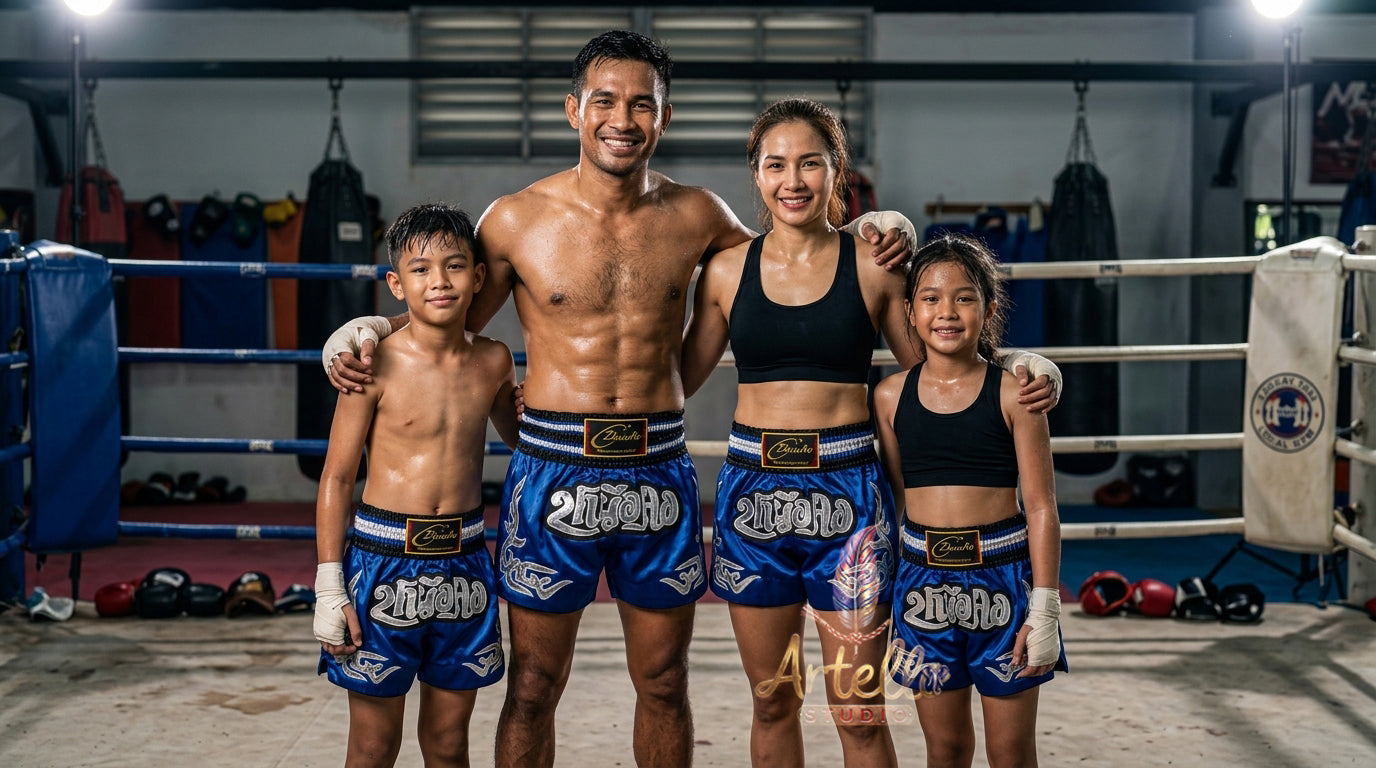 🥊 Muay Thai Shorts Kickboxing MMA Fight Shorts for Men Women Kids – Thai Boxing Training Gear, Breathable Quick Dry Martial Arts Combat Shorts