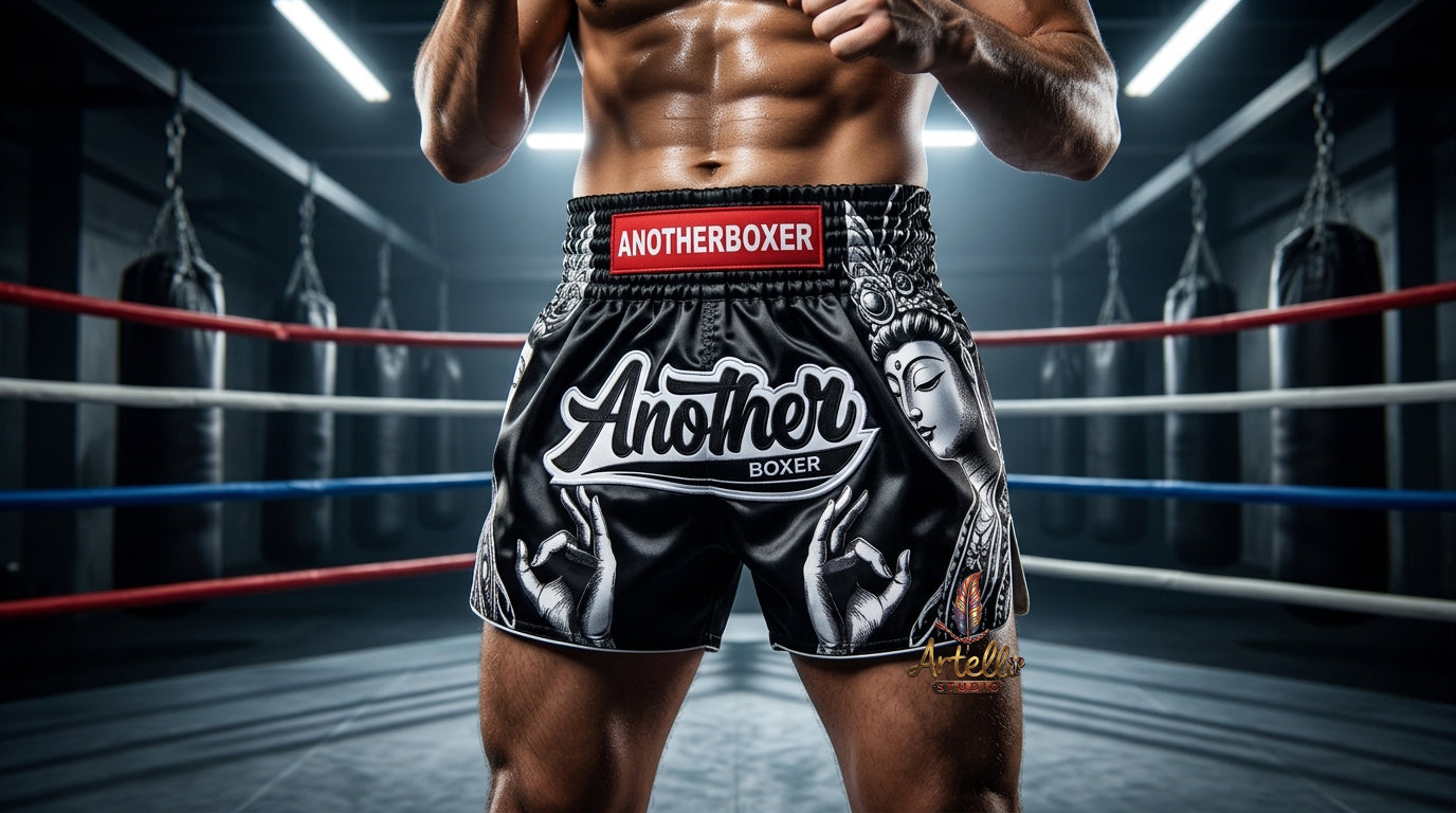 🥊 Muay Thai Shorts Kickboxing MMA Fight Shorts for Men Women Kids – Thai Boxing Training Gear, Breathable Quick Dry Martial Arts Combat Shorts