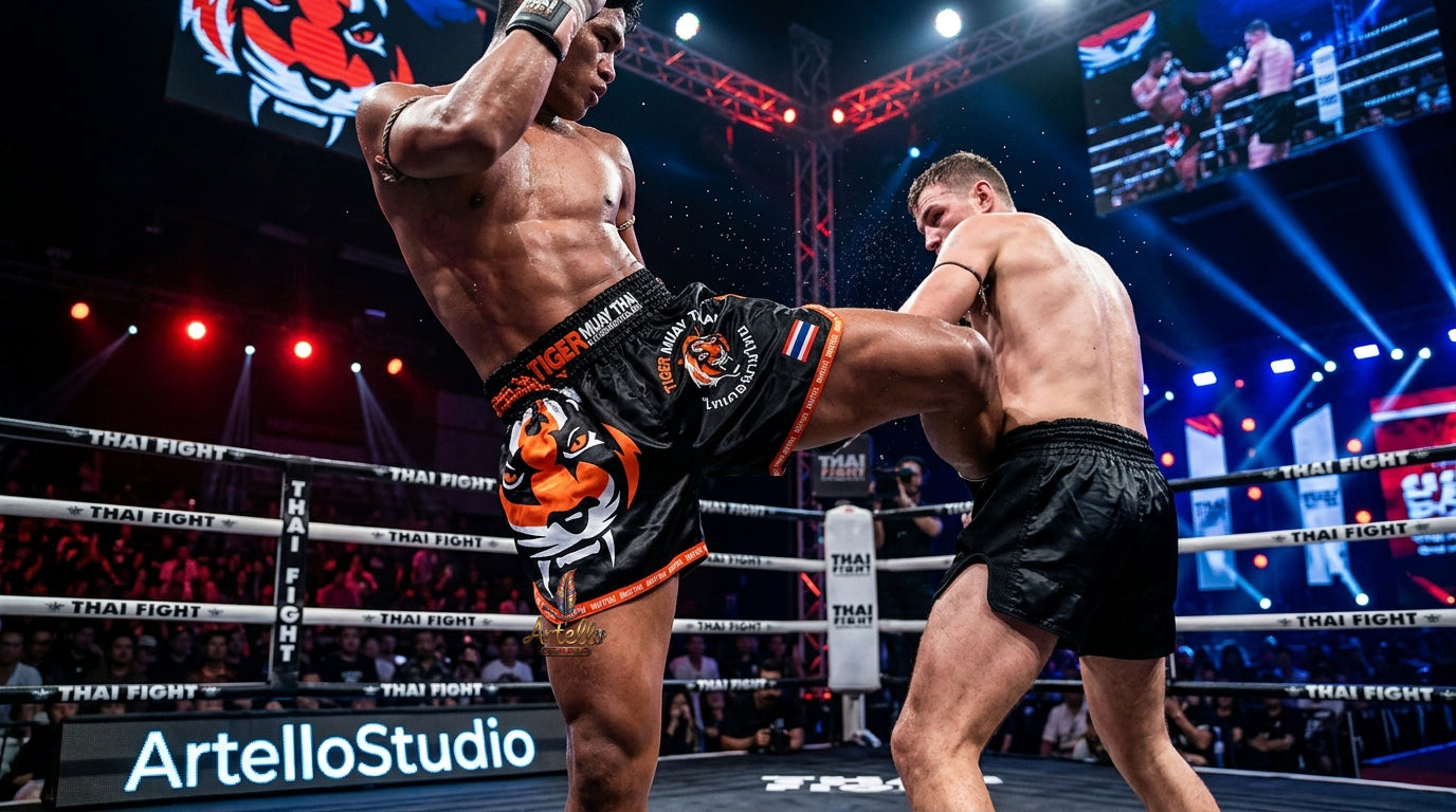 🥊 Muay Thai Shorts Kickboxing MMA Fight Shorts for Men Women Kids – Thai Boxing Training Gear, Breathable Quick Dry Martial Arts Combat Shorts