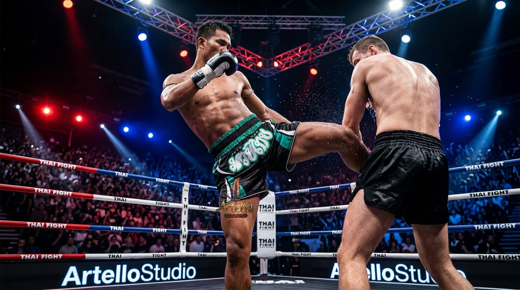 🥊 Muay Thai Shorts Kickboxing MMA Fight Shorts for Men Women Kids – Thai Boxing Training Gear, Breathable Quick Dry Martial Arts Combat Shorts