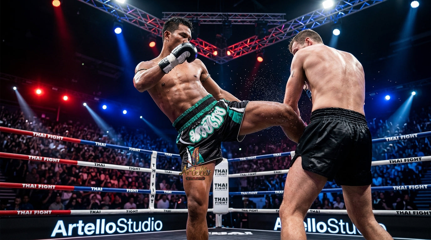 🥊 Muay Thai Shorts Kickboxing MMA Fight Shorts for Men Women Kids – Thai Boxing Training Gear, Breathable Quick Dry Martial Arts Combat Shorts