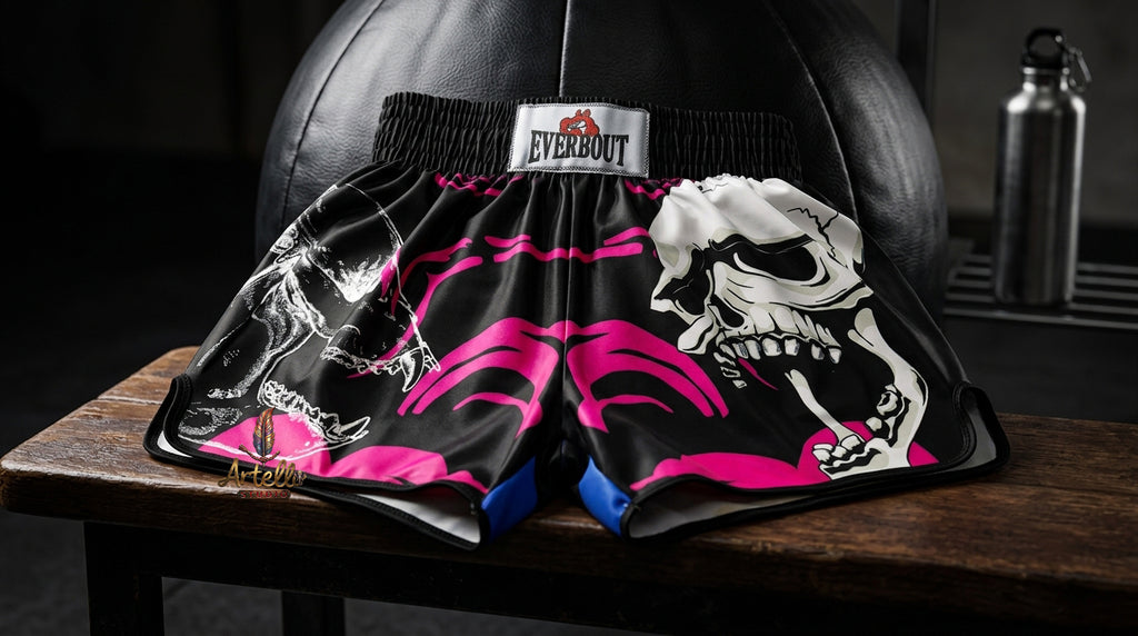 🥊 Muay Thai Shorts Kickboxing MMA Fight Shorts for Men Women Kids – Thai Boxing Training Gear, Breathable Quick Dry Martial Arts Combat Shorts