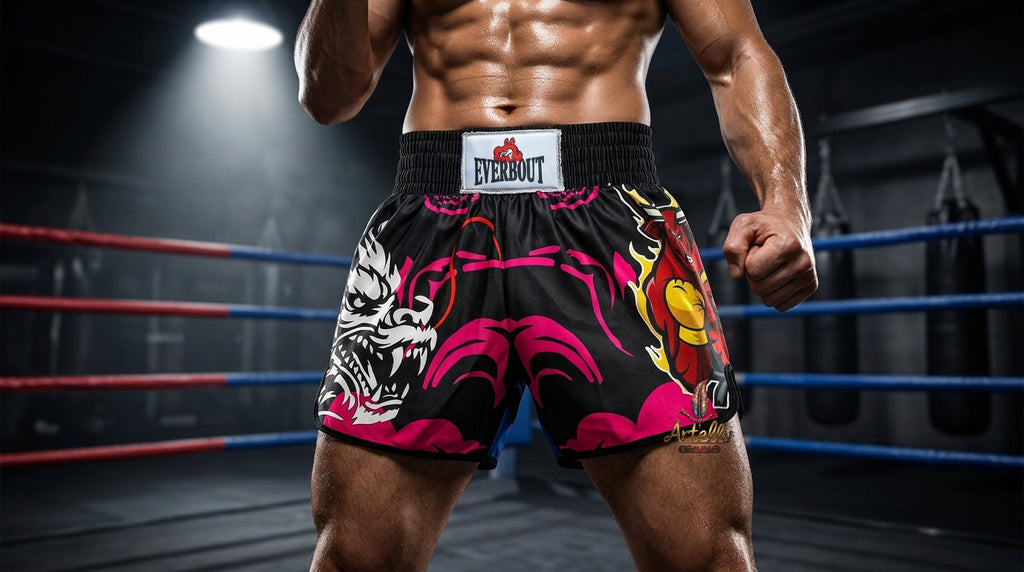 🥊 Muay Thai Shorts Kickboxing MMA Fight Shorts for Men Women Kids – Thai Boxing Training Gear, Breathable Quick Dry Martial Arts Combat Shorts