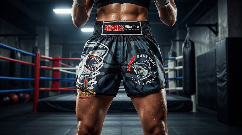 🥊 Muay Thai Shorts Kickboxing MMA Fight Shorts for Men Women Kids – Thai Boxing Training Gear, Breathable Quick Dry Martial Arts Combat Shorts