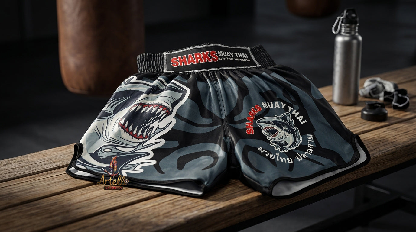 🥊 Muay Thai Shorts Kickboxing MMA Fight Shorts for Men Women Kids – Thai Boxing Training Gear, Breathable Quick Dry Martial Arts Combat Shorts