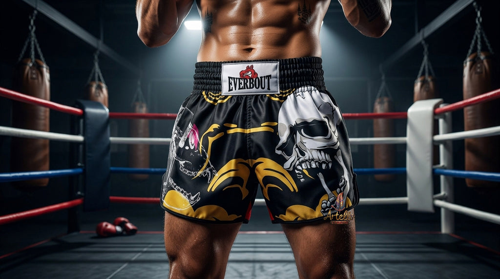 🥊 Muay Thai Shorts Kickboxing MMA Fight Shorts for Men Women Kids – Thai Boxing Training Gear, Breathable Quick Dry Martial Arts Combat Shorts