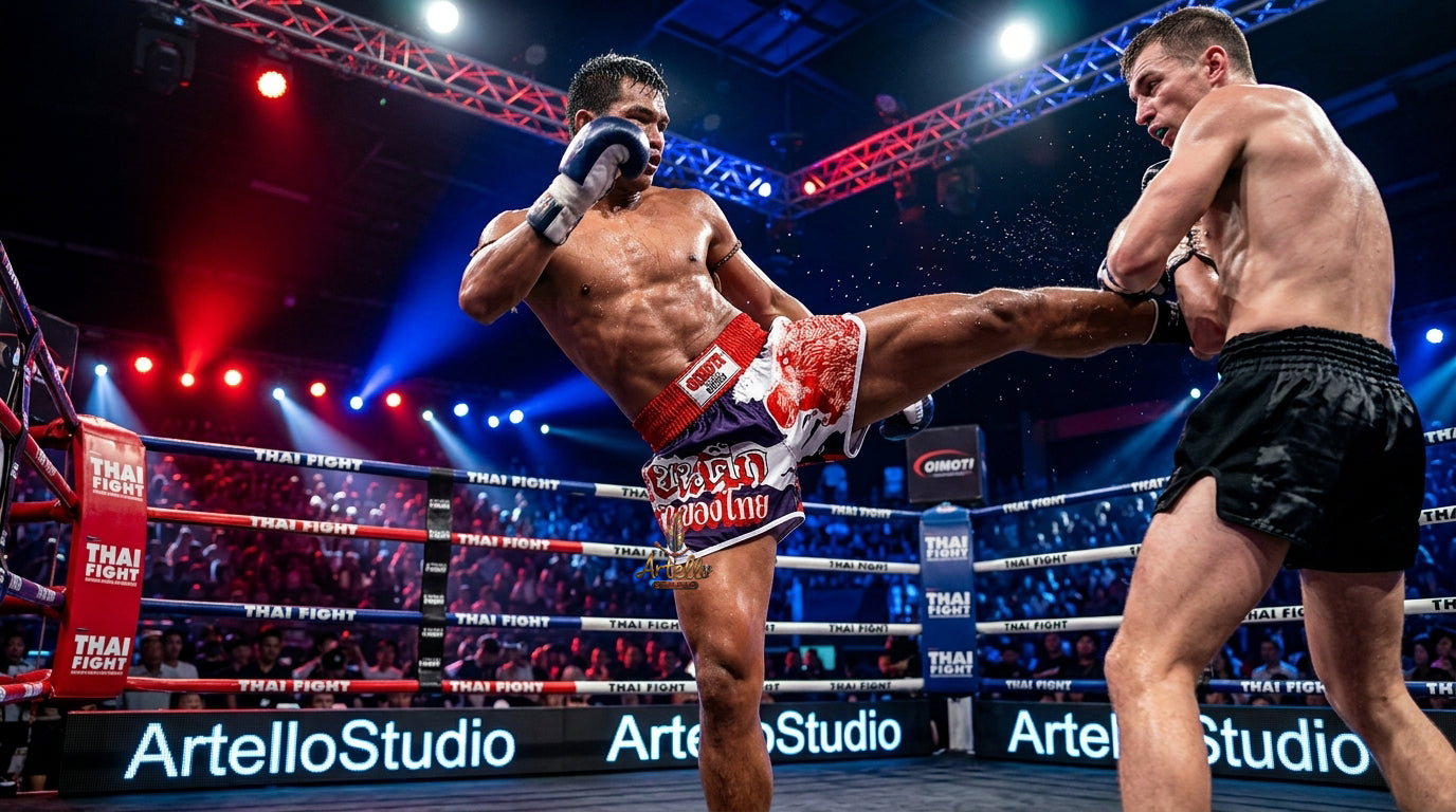 🥊 Muay Thai Shorts Kickboxing MMA Fight Shorts for Men Women Kids – Thai Boxing Training Gear, Breathable Quick Dry Martial Arts Combat Shorts