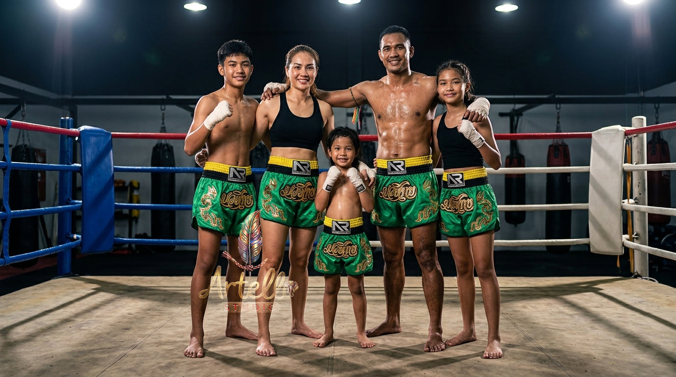 🥊 Muay Thai Shorts Kickboxing MMA Fight Shorts for Men Women Kids – Thai Boxing Training Gear, Breathable Quick Dry Martial Arts Combat Shorts