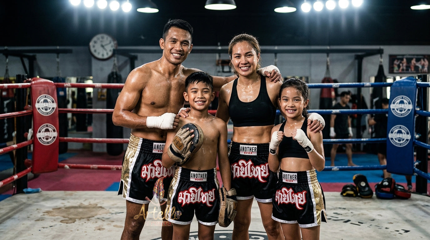 🥊 Muay Thai Shorts Kickboxing MMA Fight Shorts for Men Women Kids – Thai Boxing Training Gear, Breathable Quick Dry Martial Arts Combat Shorts