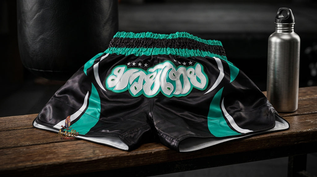 🥊 Muay Thai Shorts Kickboxing MMA Fight Shorts for Men Women Kids – Thai Boxing Training Gear, Breathable Quick Dry Martial Arts Combat Shorts