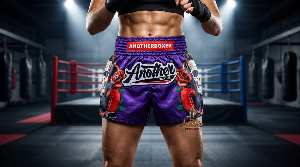 🥊 Muay Thai Shorts Kickboxing MMA Fight Shorts for Men Women Kids – Thai Boxing Training Gear, Breathable Quick Dry Martial Arts Combat Shorts