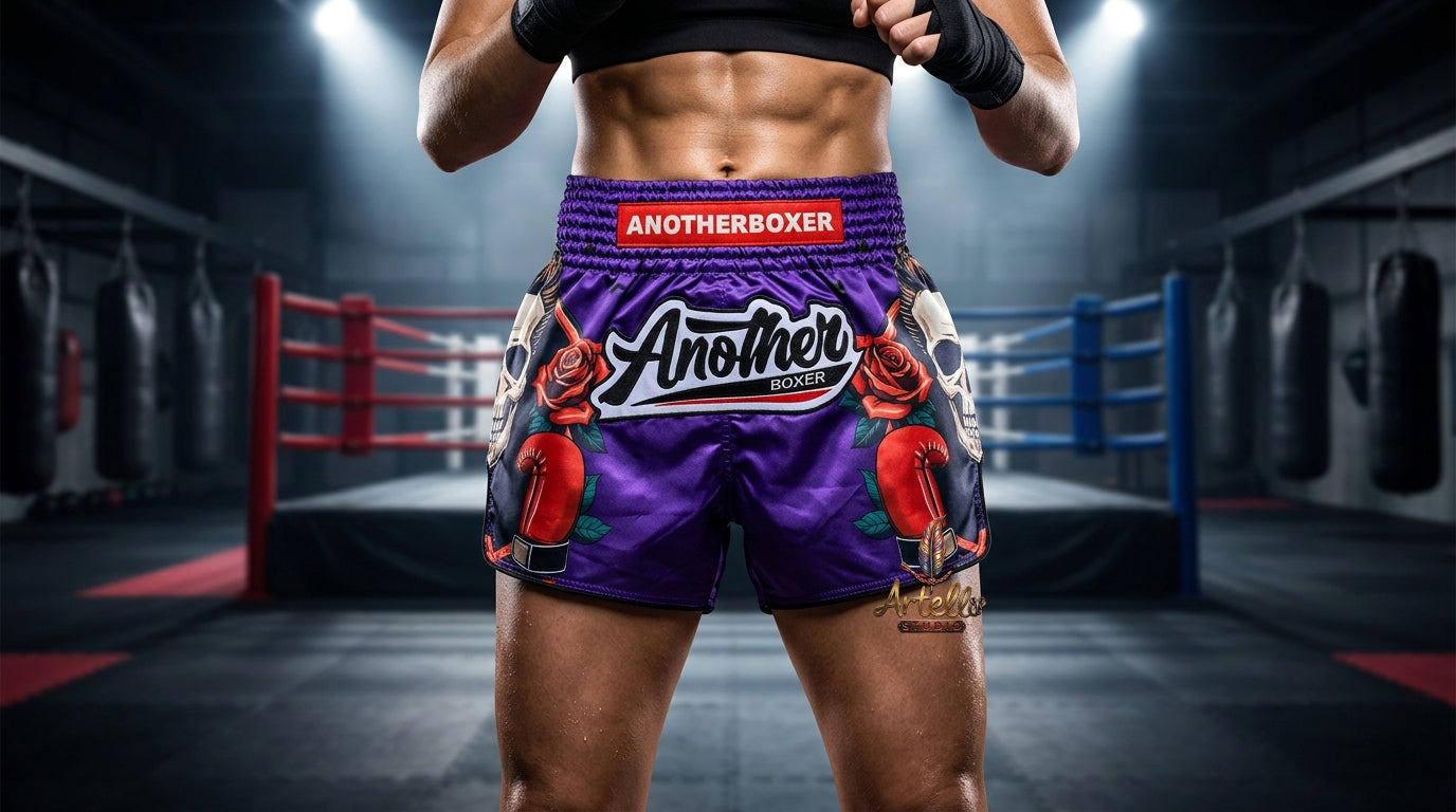 🥊 Muay Thai Shorts Kickboxing MMA Fight Shorts for Men Women Kids – Thai Boxing Training Gear, Breathable Quick Dry Martial Arts Combat Shorts