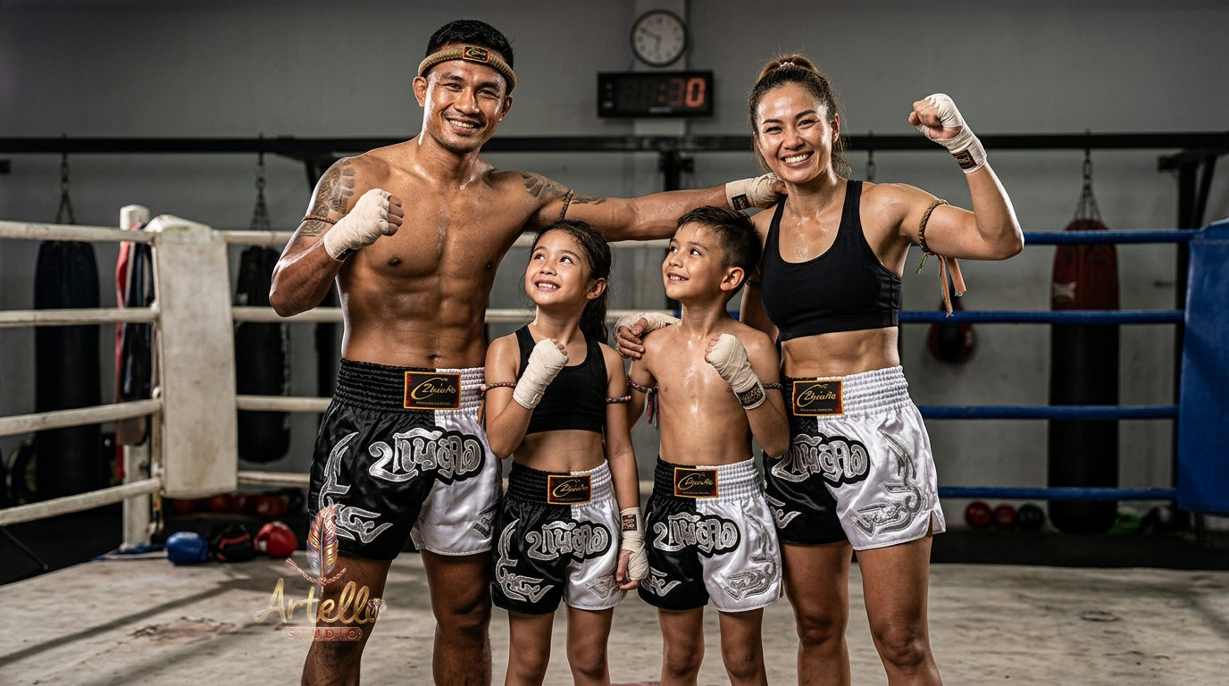 🥊 Muay Thai Shorts Kickboxing MMA Fight Shorts for Men Women Kids – Thai Boxing Training Gear, Breathable Quick Dry Martial Arts Combat Shorts