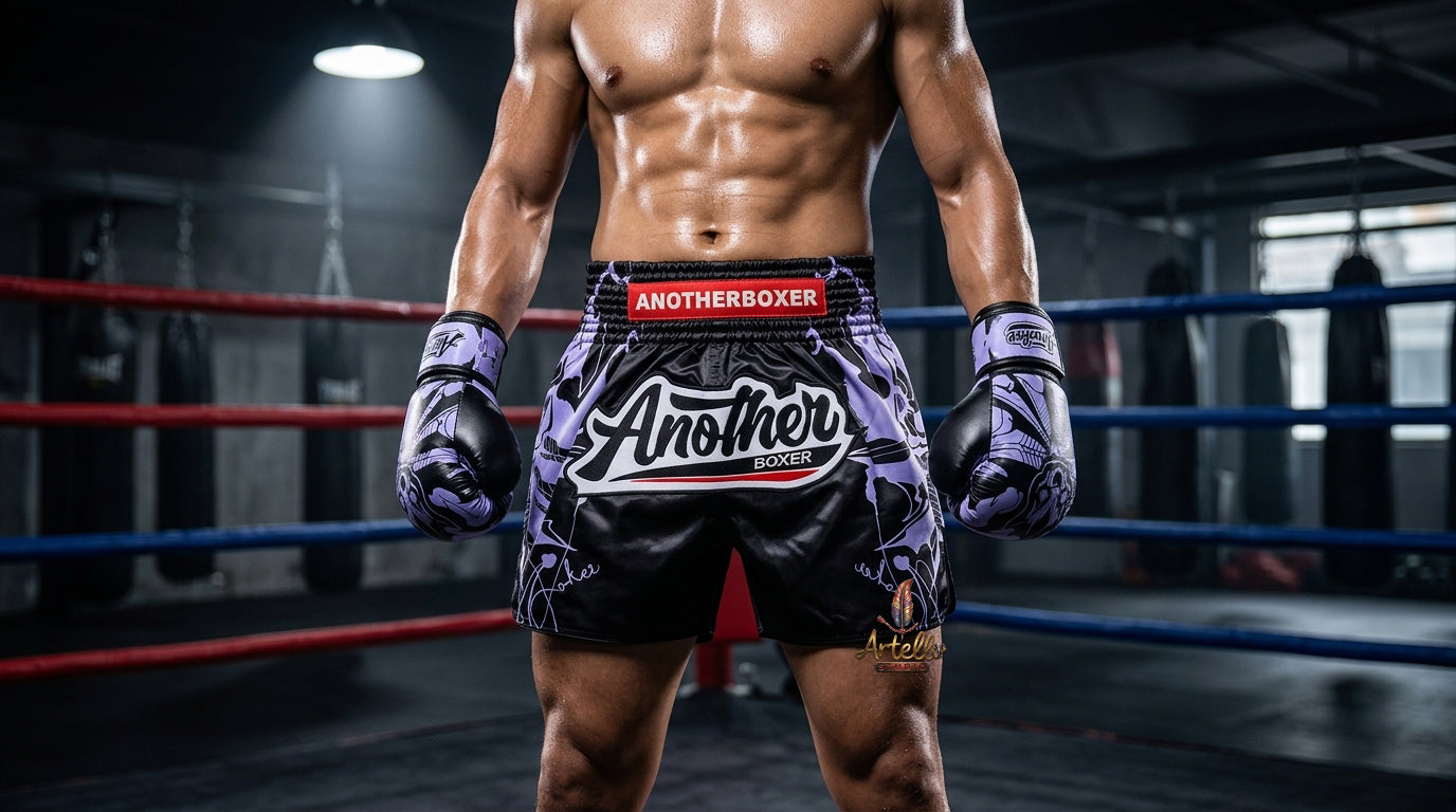🥊 Muay Thai Shorts Kickboxing MMA Fight Shorts for Men Women Kids – Thai Boxing Training Gear, Breathable Quick Dry Martial Arts Combat Shorts