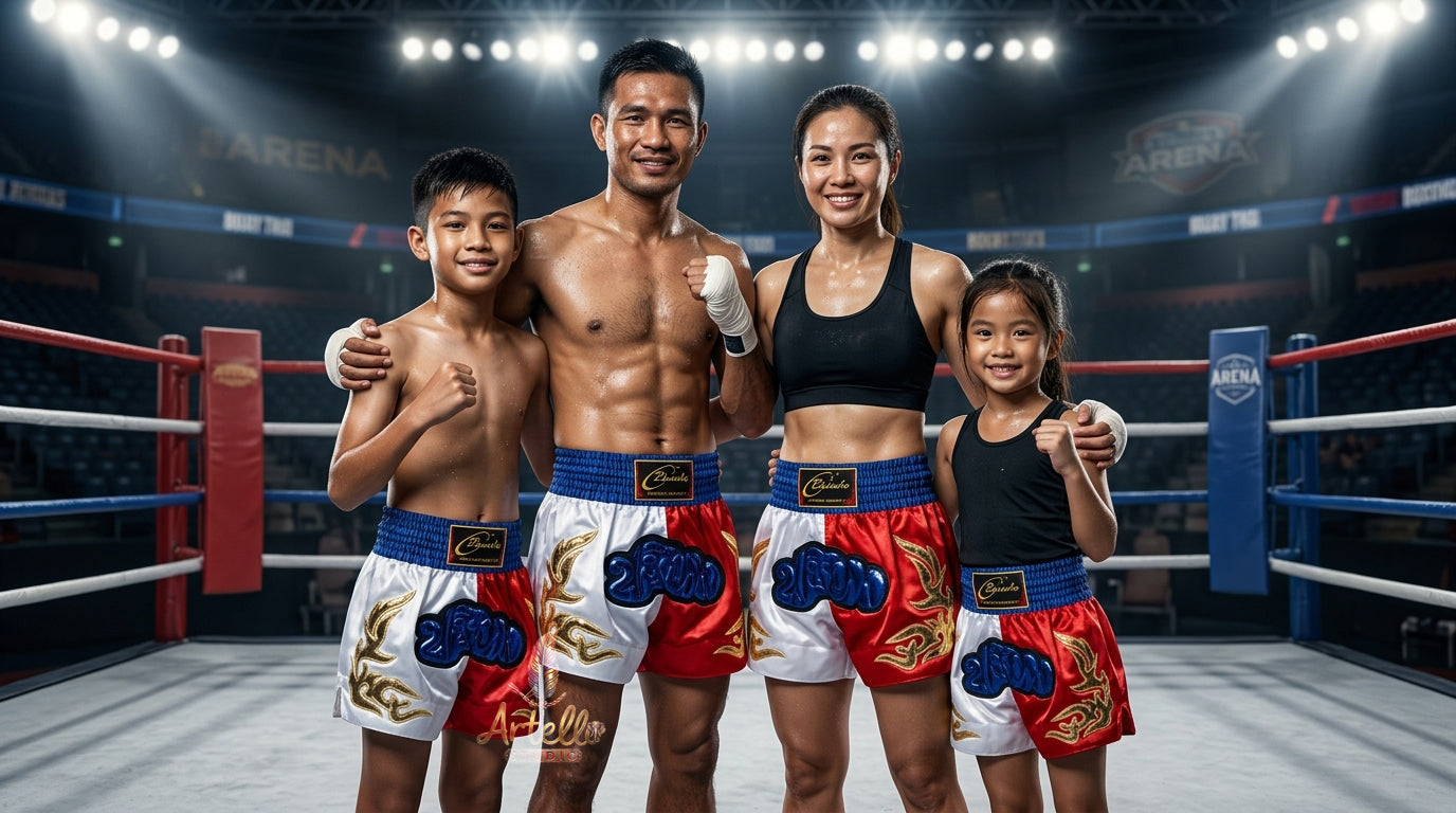 🥊 Muay Thai Shorts Kickboxing MMA Fight Shorts for Men Women Kids – Thai Boxing Training Gear, Breathable Quick Dry Martial Arts Combat Shorts