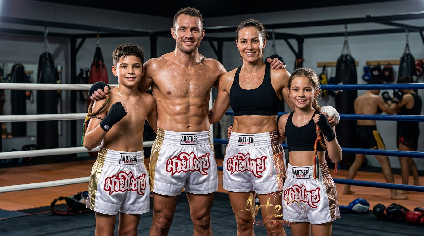 🥊 Muay Thai Shorts Kickboxing MMA Fight Shorts for Men Women Kids – Thai Boxing Training Gear, Breathable Quick Dry Martial Arts Combat Shorts