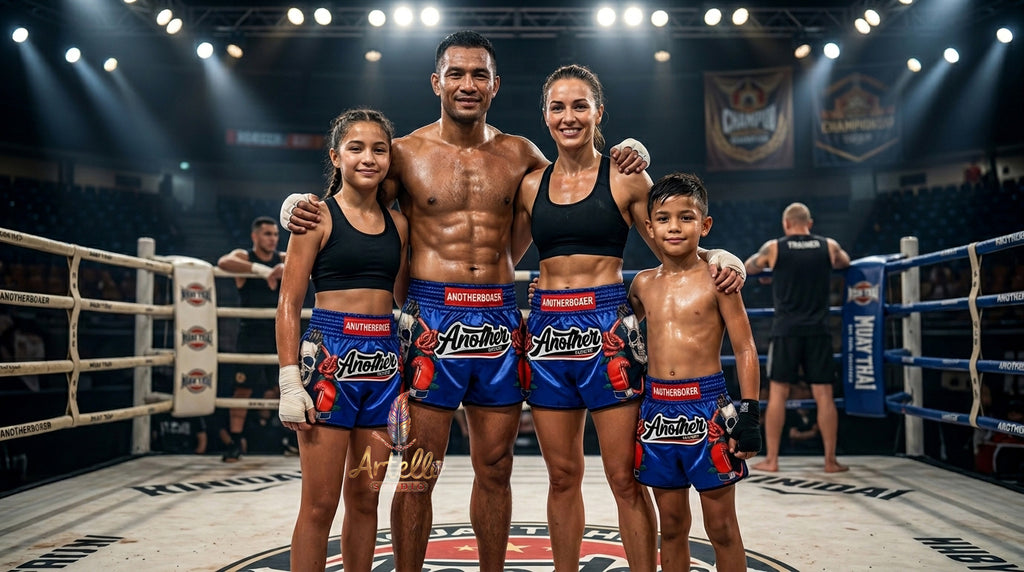 🥊 Muay Thai Shorts Kickboxing MMA Fight Shorts for Men Women Kids – Thai Boxing Training Gear, Breathable Quick Dry Martial Arts Combat Shorts