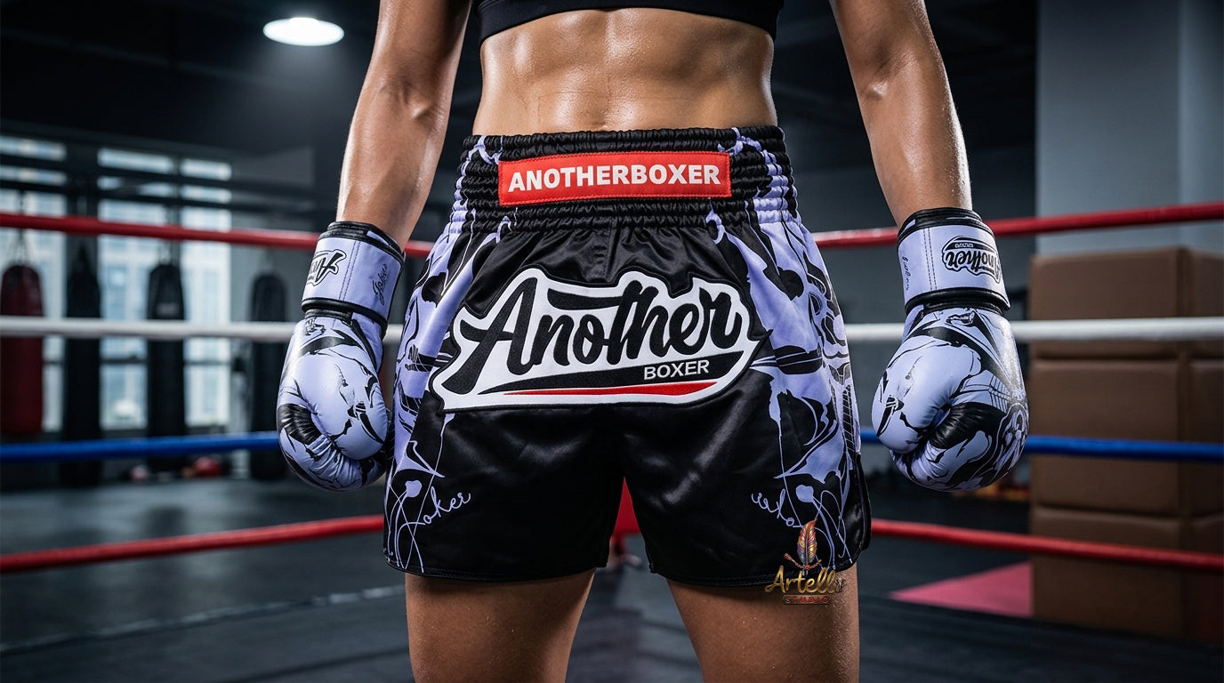 🥊 Muay Thai Shorts Kickboxing MMA Fight Shorts for Men Women Kids – Thai Boxing Training Gear, Breathable Quick Dry Martial Arts Combat Shorts