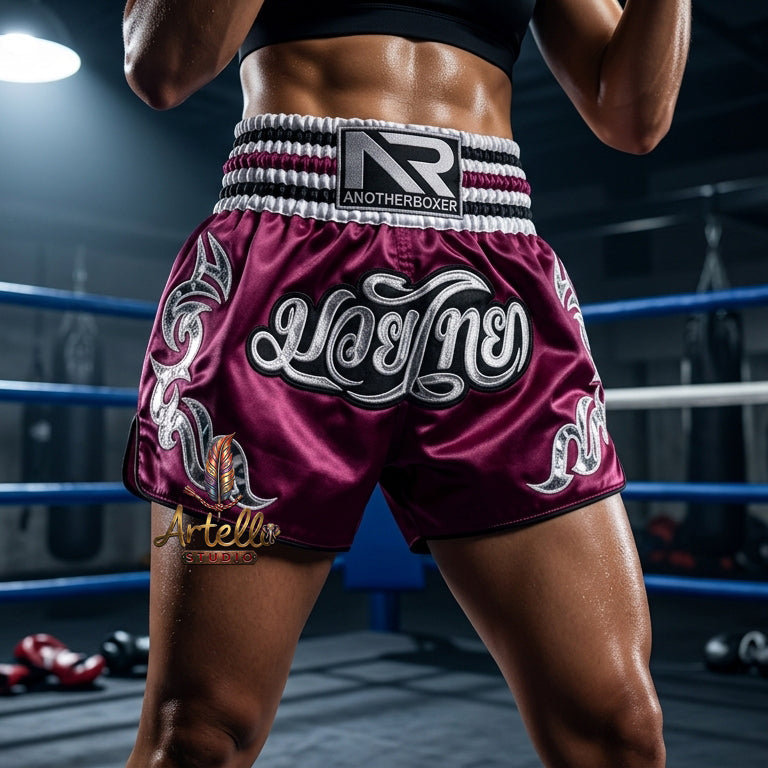 🥊 Muay Thai Shorts Kickboxing MMA Fight Shorts for Men Women Kids – Thai Boxing Training Gear, Breathable Quick Dry Martial Arts Combat Shorts