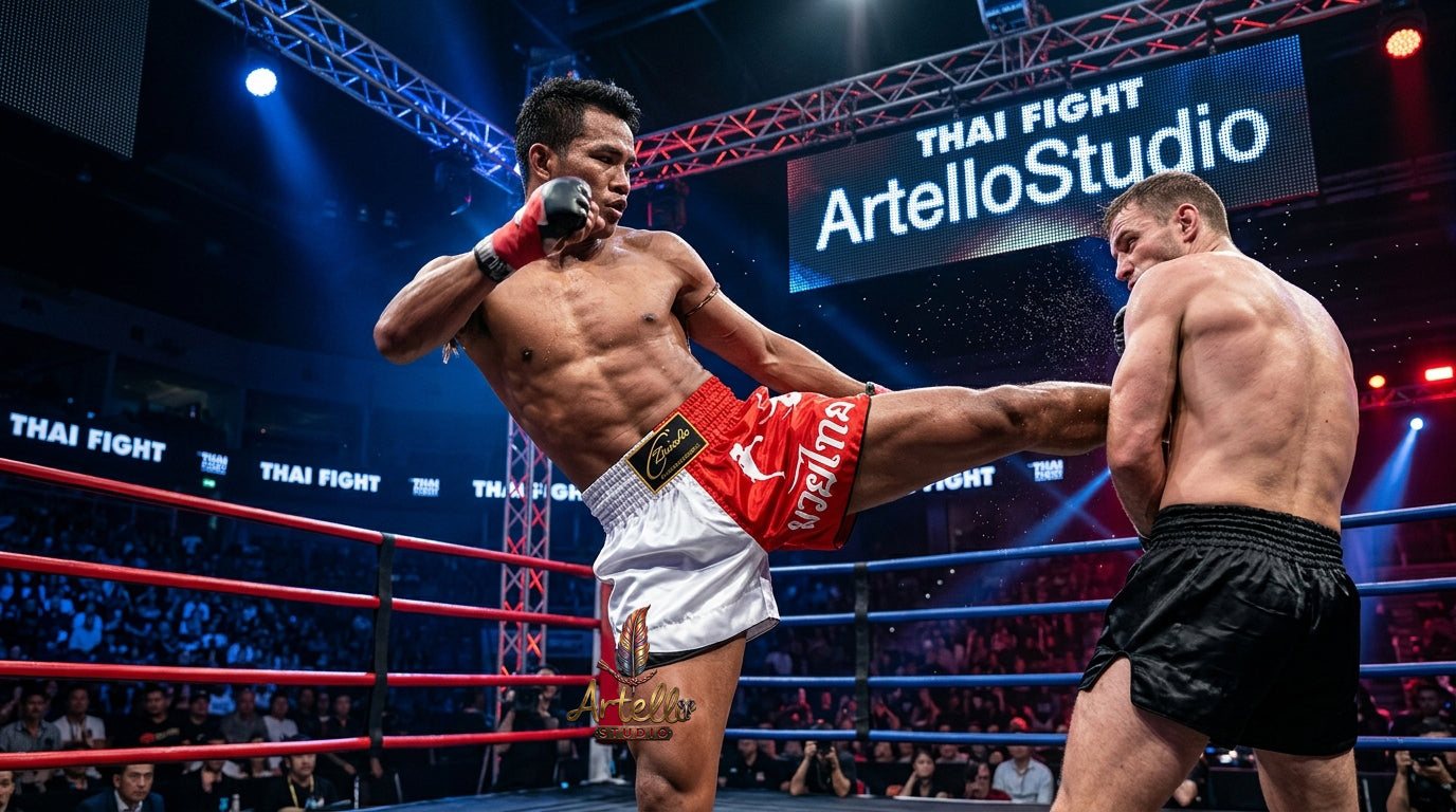 🥊 Muay Thai Shorts Kickboxing MMA Fight Shorts for Men Women Kids – Thai Boxing Training Gear, Breathable Quick Dry Martial Arts Combat Shorts