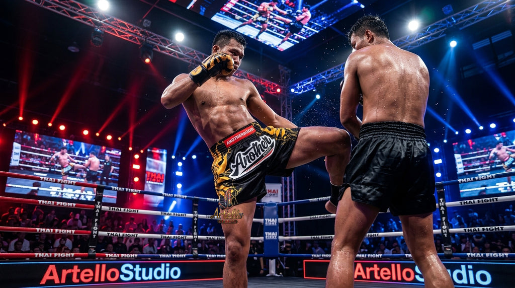 🥊 Muay Thai Shorts Kickboxing MMA Fight Shorts for Men Women Kids – Thai Boxing Training Gear, Breathable Quick Dry Martial Arts Combat Shorts