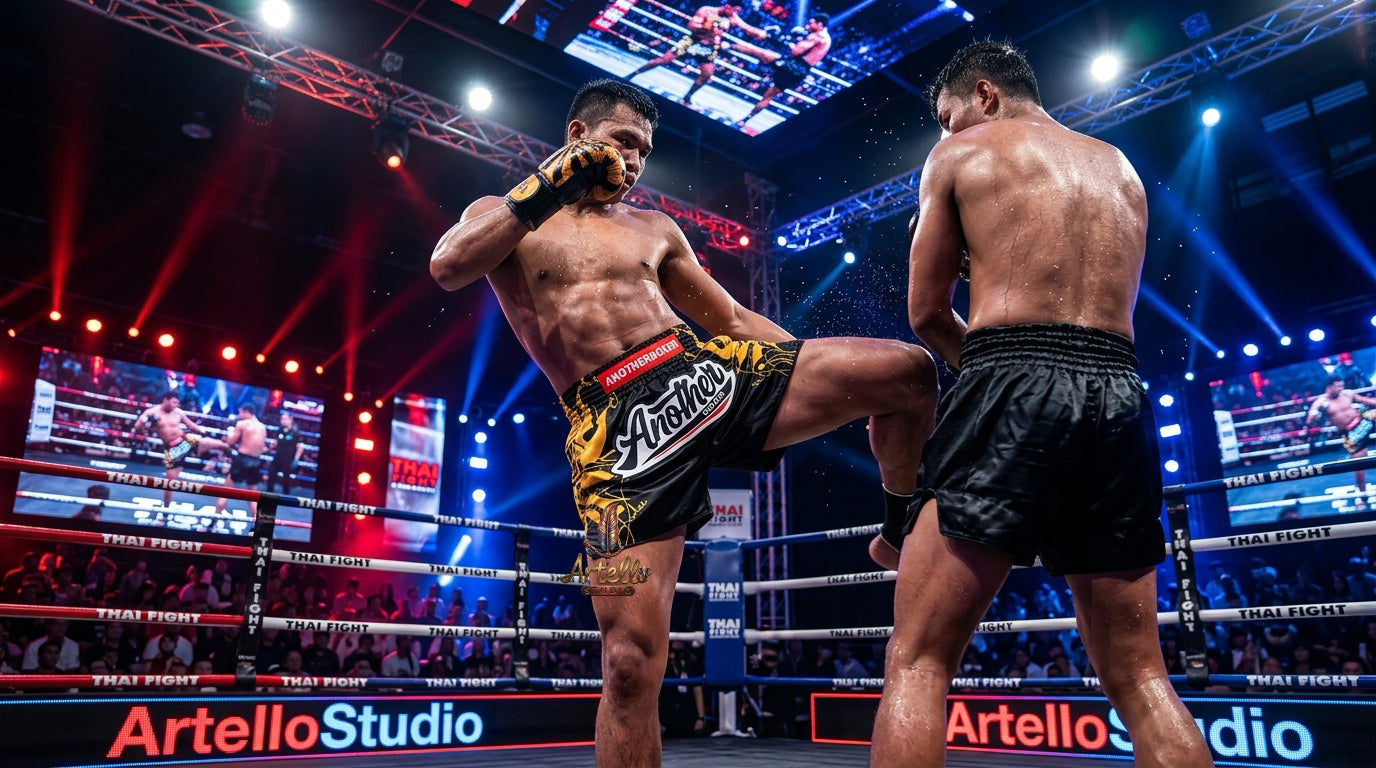 🥊 Muay Thai Shorts Kickboxing MMA Fight Shorts for Men Women Kids – Thai Boxing Training Gear, Breathable Quick Dry Martial Arts Combat Shorts