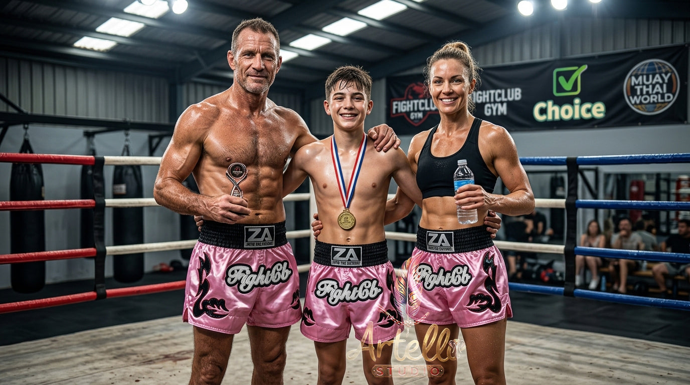 🥊 Muay Thai Shorts Kickboxing MMA Fight Shorts for Men Women Kids – Thai Boxing Training Gear, Breathable Quick Dry Martial Arts Combat Shorts