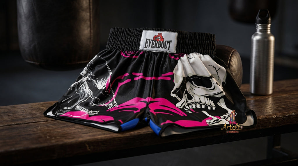 🥊 Muay Thai Shorts Kickboxing MMA Fight Shorts for Men Women Kids – Thai Boxing Training Gear, Breathable Quick Dry Martial Arts Combat Shorts