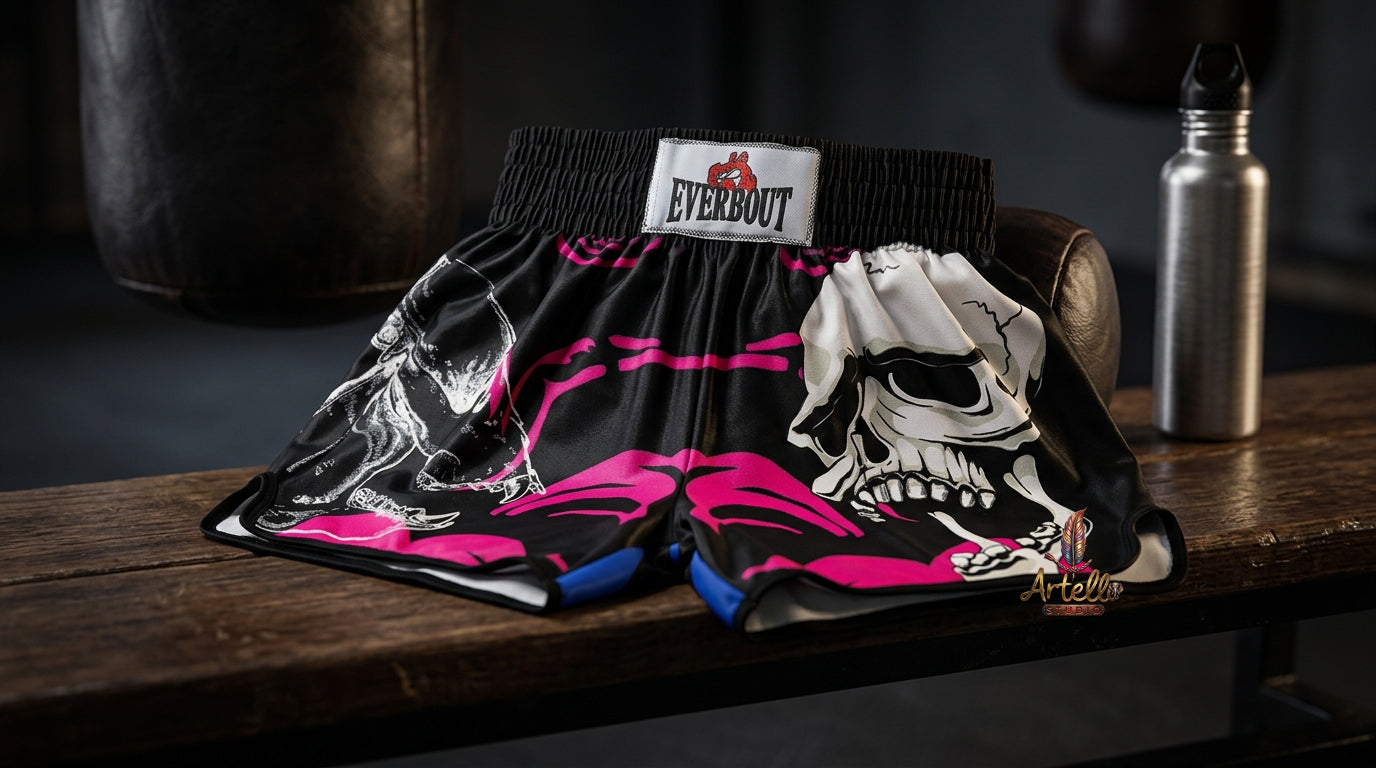 🥊 Muay Thai Shorts Kickboxing MMA Fight Shorts for Men Women Kids – Thai Boxing Training Gear, Breathable Quick Dry Martial Arts Combat Shorts