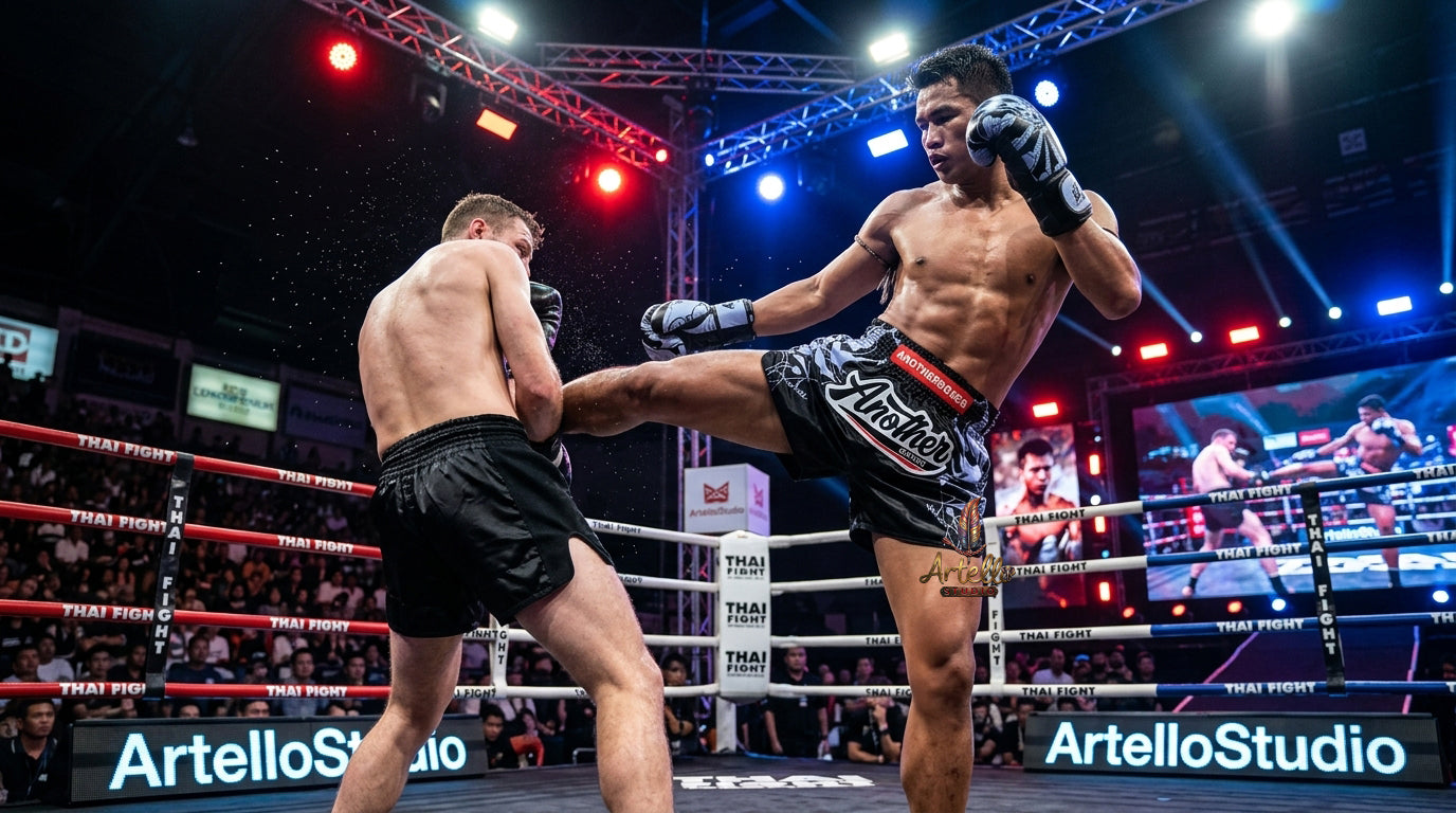 🥊 Muay Thai Shorts Kickboxing MMA Fight Shorts for Men Women Kids – Thai Boxing Training Gear, Breathable Quick Dry Martial Arts Combat Shorts