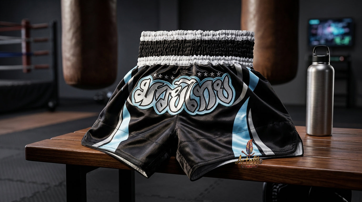 🥊 Muay Thai Shorts Kickboxing MMA Fight Shorts for Men Women Kids – Thai Boxing Training Gear, Breathable Quick Dry Martial Arts Combat Shorts