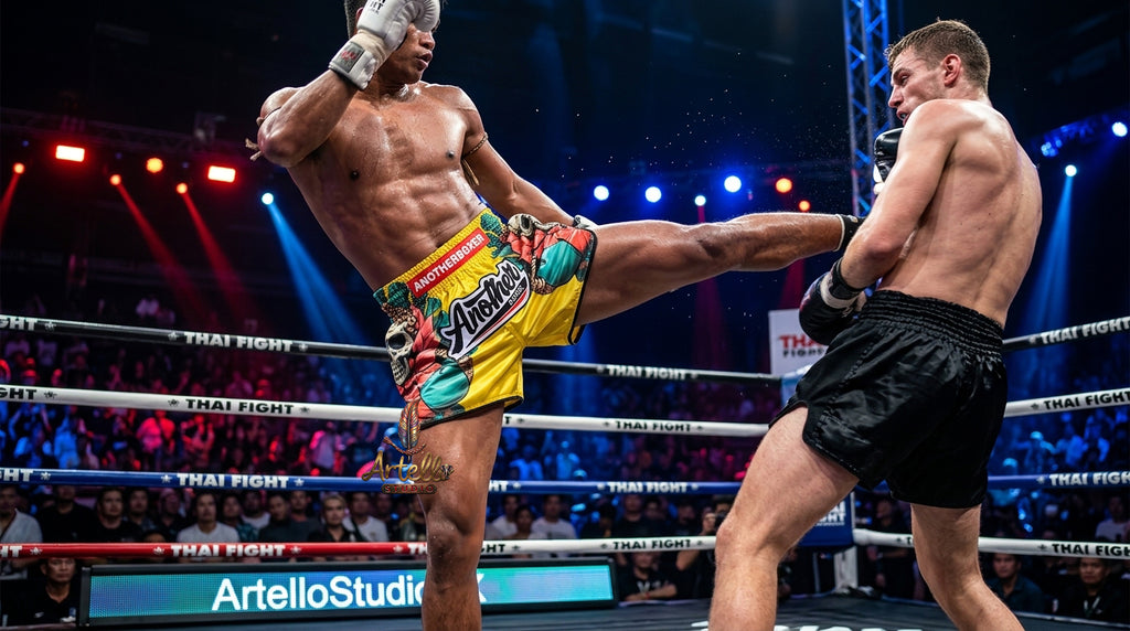 🥊 Muay Thai Shorts Kickboxing MMA Fight Shorts for Men Women Kids – Thai Boxing Training Gear, Breathable Quick Dry Martial Arts Combat Shorts