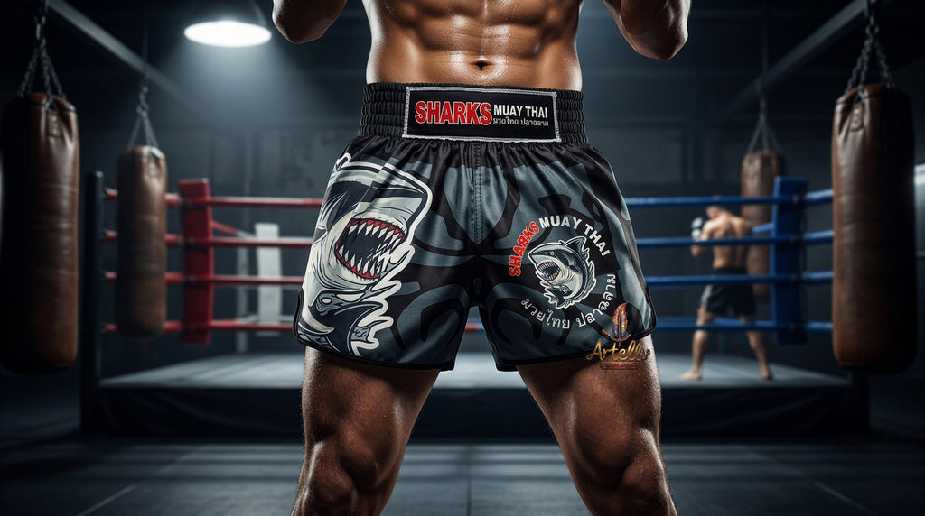 🥊 Muay Thai Shorts Kickboxing MMA Fight Shorts for Men Women Kids – Thai Boxing Training Gear, Breathable Quick Dry Martial Arts Combat Shorts