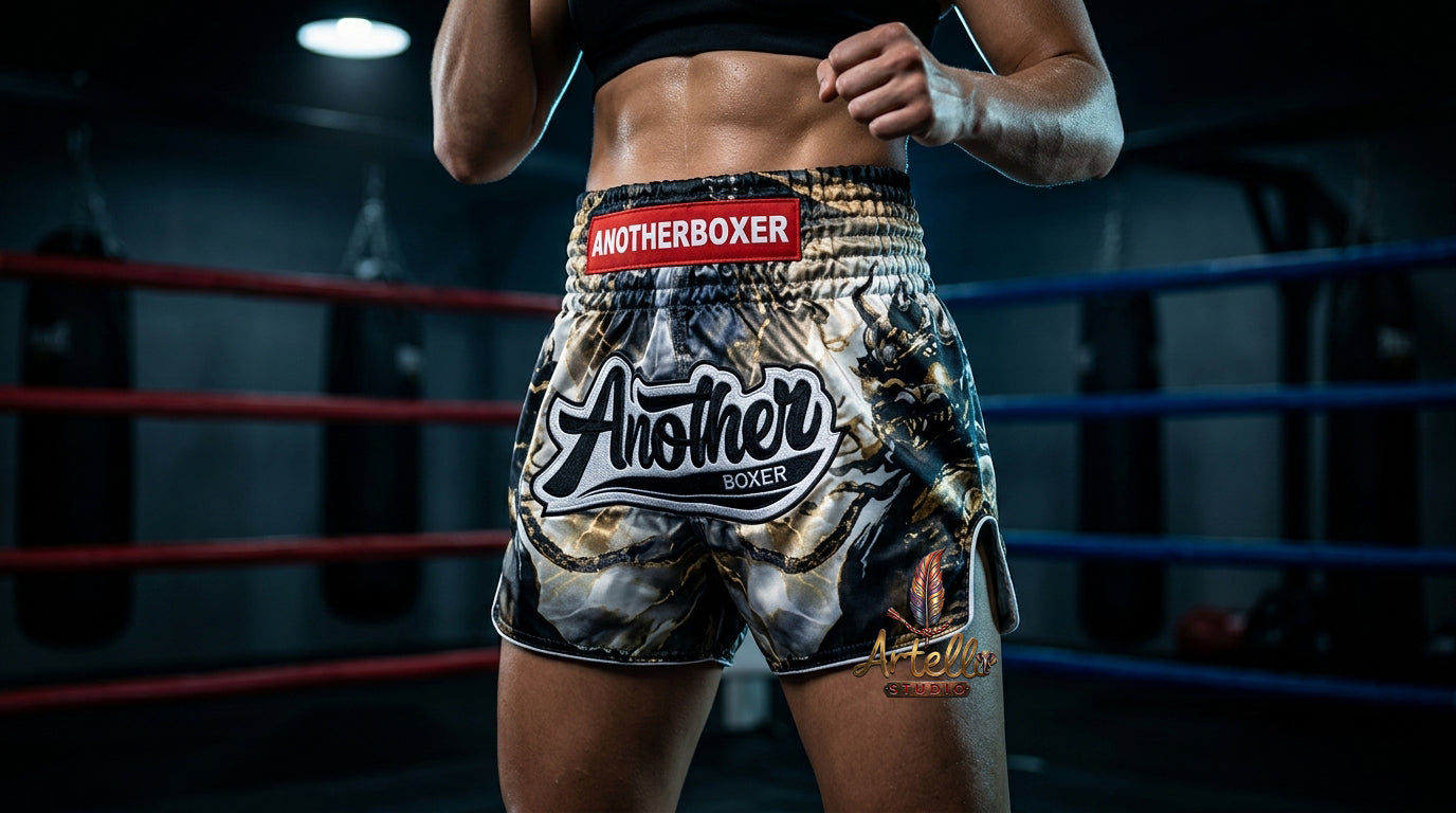 🥊 Muay Thai Shorts Kickboxing MMA Fight Shorts for Men Women Kids – Thai Boxing Training Gear, Breathable Quick Dry Martial Arts Combat Shorts