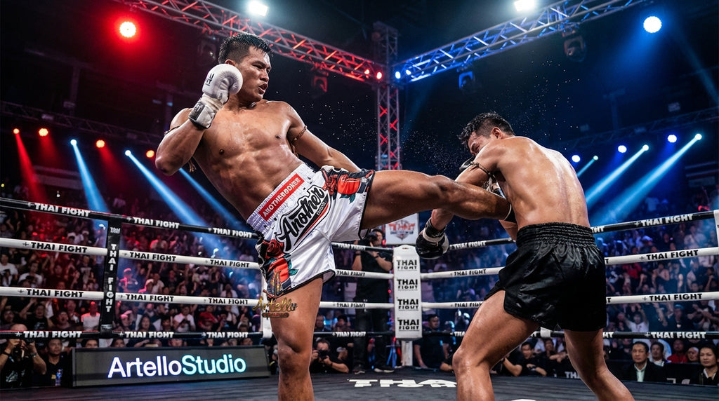 🥊 Muay Thai Shorts Kickboxing MMA Fight Shorts for Men Women Kids – Thai Boxing Training Gear, Breathable Quick Dry Martial Arts Combat Shorts