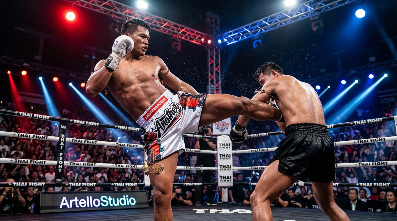 🥊 Muay Thai Shorts Kickboxing MMA Fight Shorts for Men Women Kids – Thai Boxing Training Gear, Breathable Quick Dry Martial Arts Combat Shorts