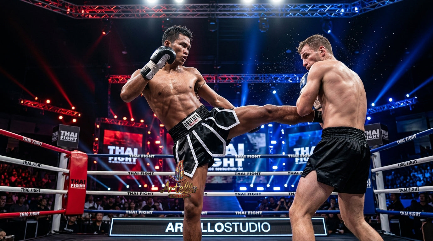 🥊 Muay Thai Shorts Kickboxing MMA Fight Shorts for Men Women Kids – Thai Boxing Training Gear, Breathable Quick Dry Martial Arts Combat Shorts