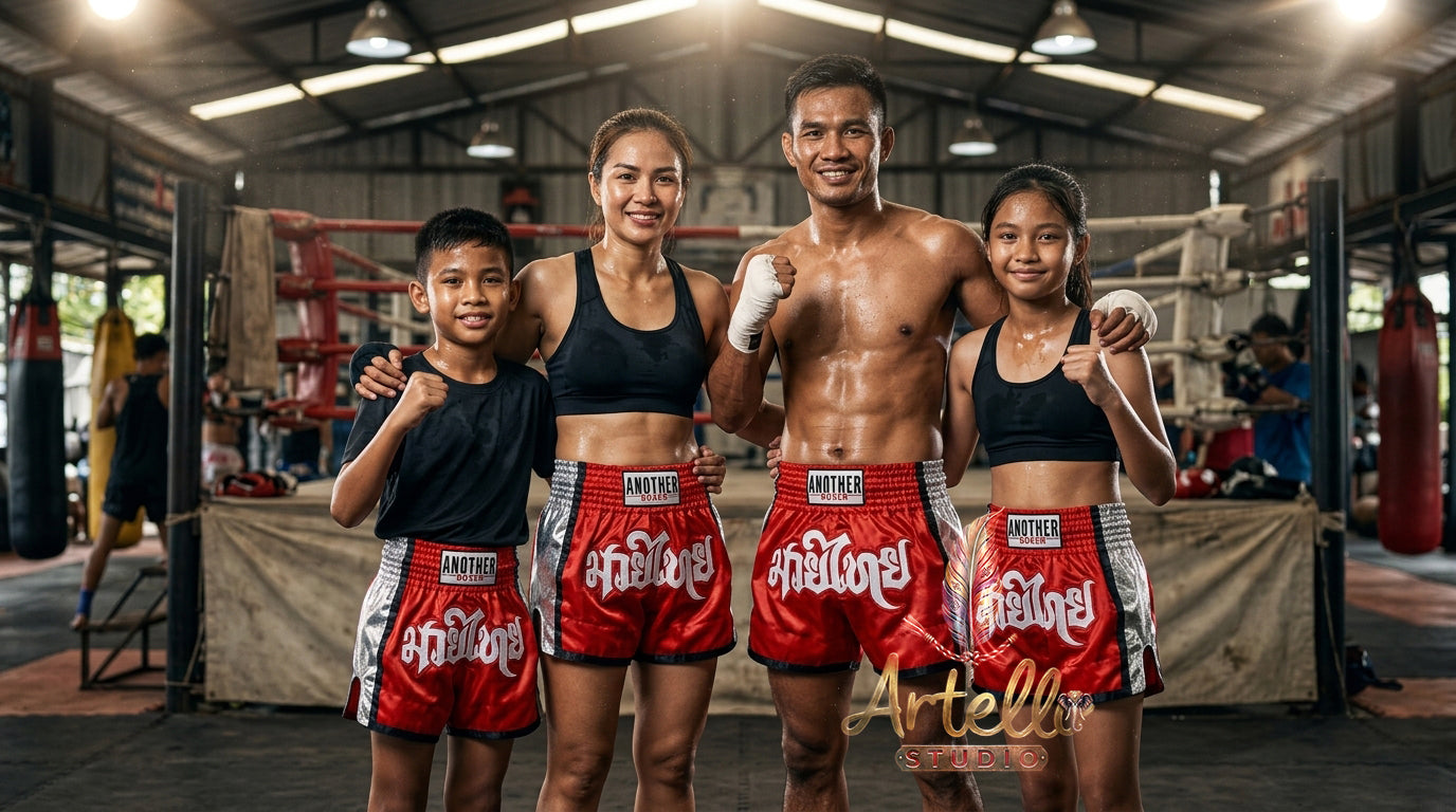 🥊 Muay Thai Shorts Kickboxing MMA Fight Shorts for Men Women Kids – Thai Boxing Training Gear, Breathable Quick Dry Martial Arts Combat Shorts