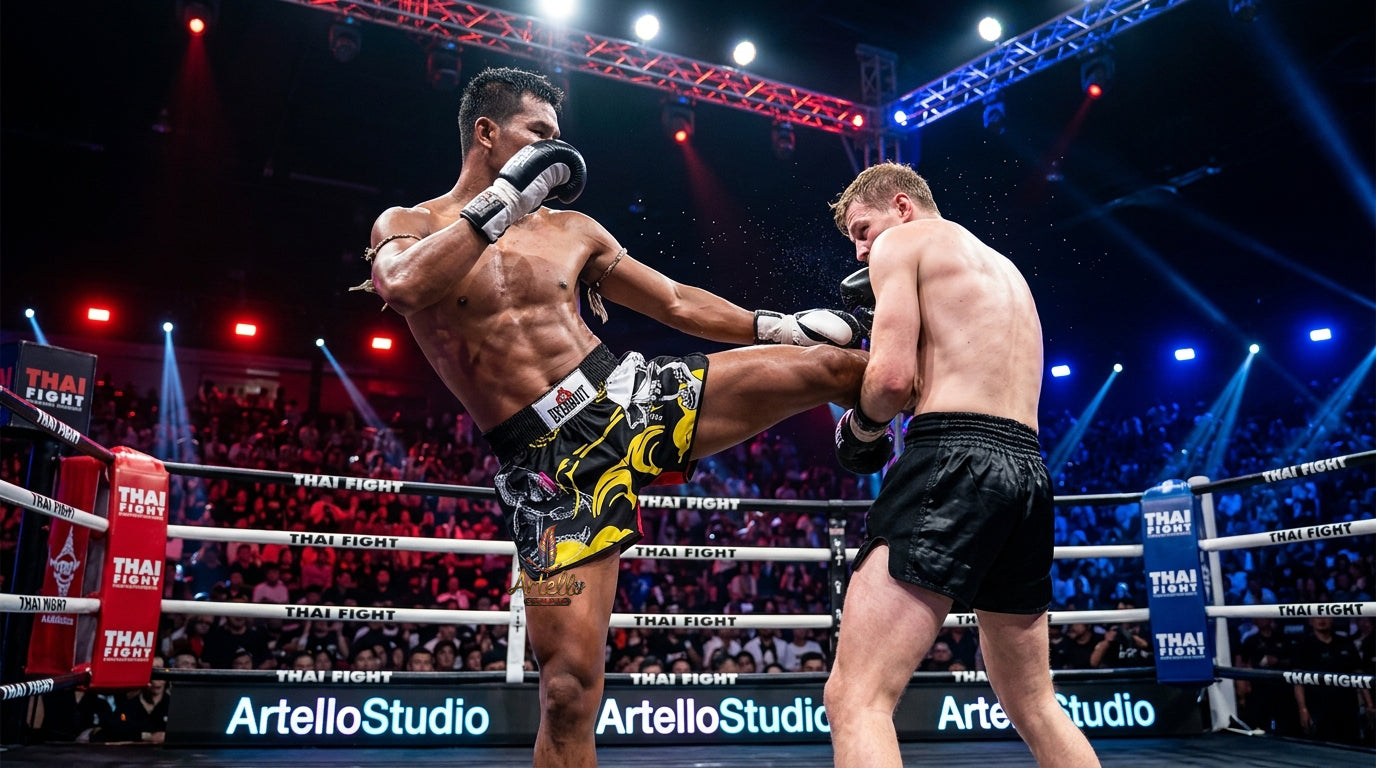 🥊 Muay Thai Shorts Kickboxing MMA Fight Shorts for Men Women Kids – Thai Boxing Training Gear, Breathable Quick Dry Martial Arts Combat Shorts