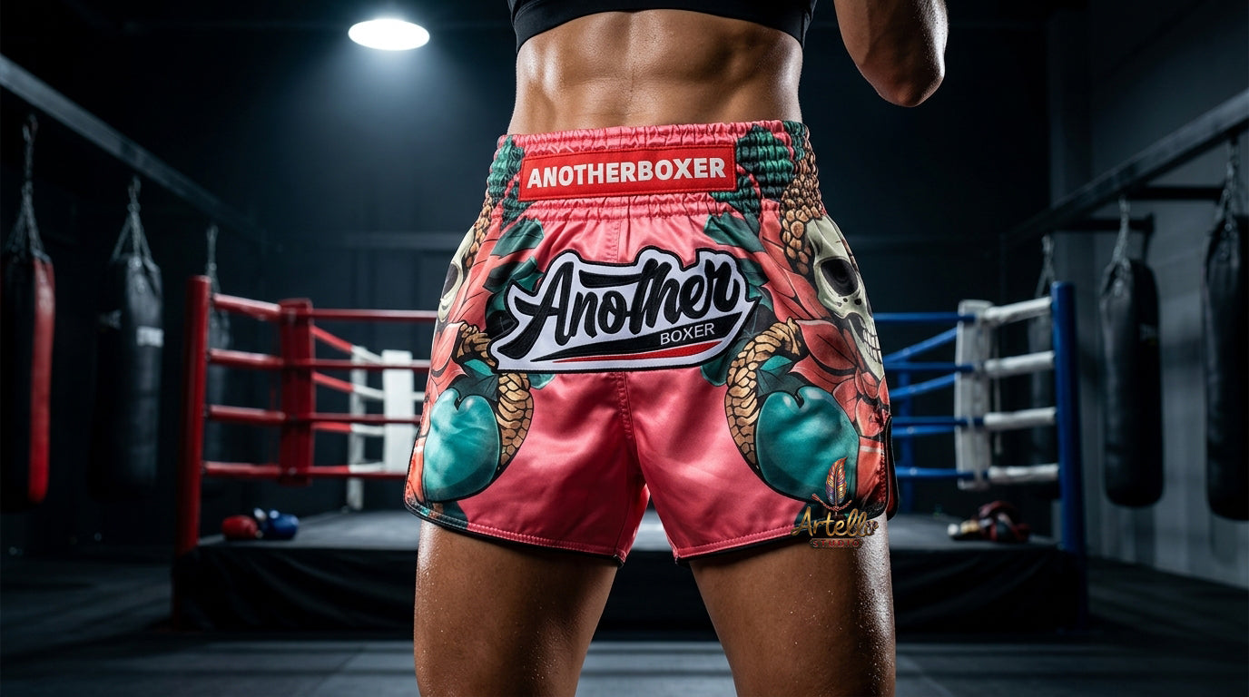🥊 Muay Thai Shorts Kickboxing MMA Fight Shorts for Men Women Kids – Thai Boxing Training Gear, Breathable Quick Dry Martial Arts Combat Shorts