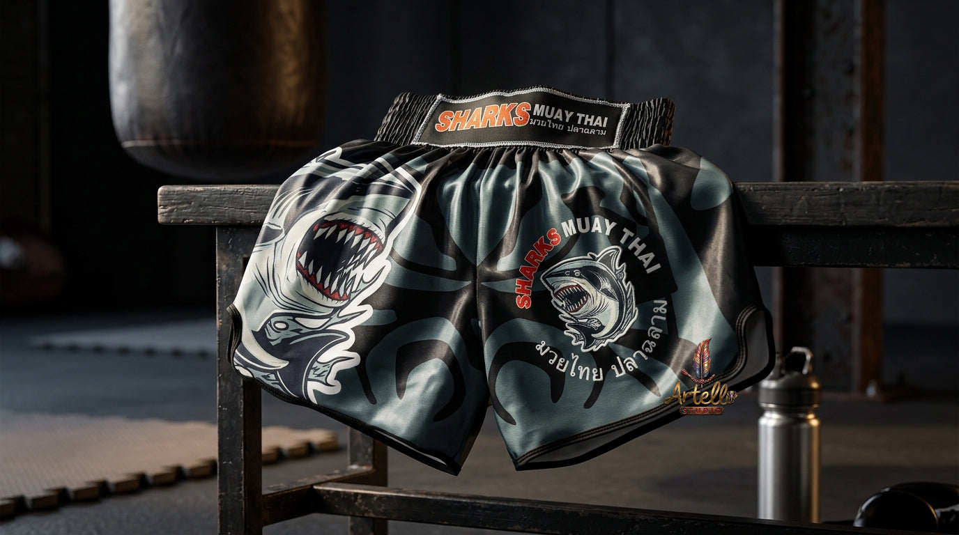 🥊 Muay Thai Shorts Kickboxing MMA Fight Shorts for Men Women Kids – Thai Boxing Training Gear, Breathable Quick Dry Martial Arts Combat Shorts