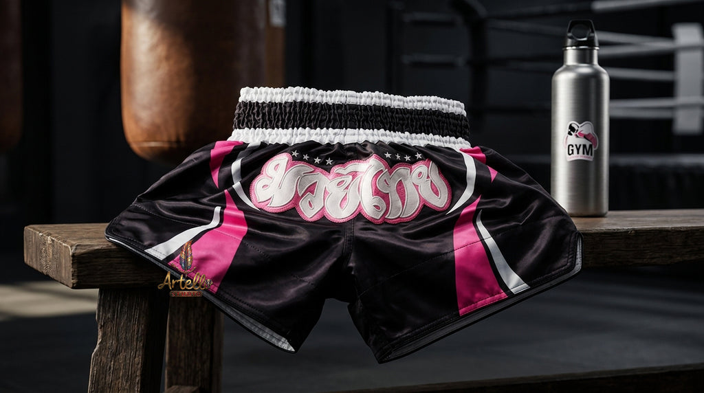 🥊 Muay Thai Shorts Kickboxing MMA Fight Shorts for Men Women Kids – Thai Boxing Training Gear, Breathable Quick Dry Martial Arts Combat Shorts