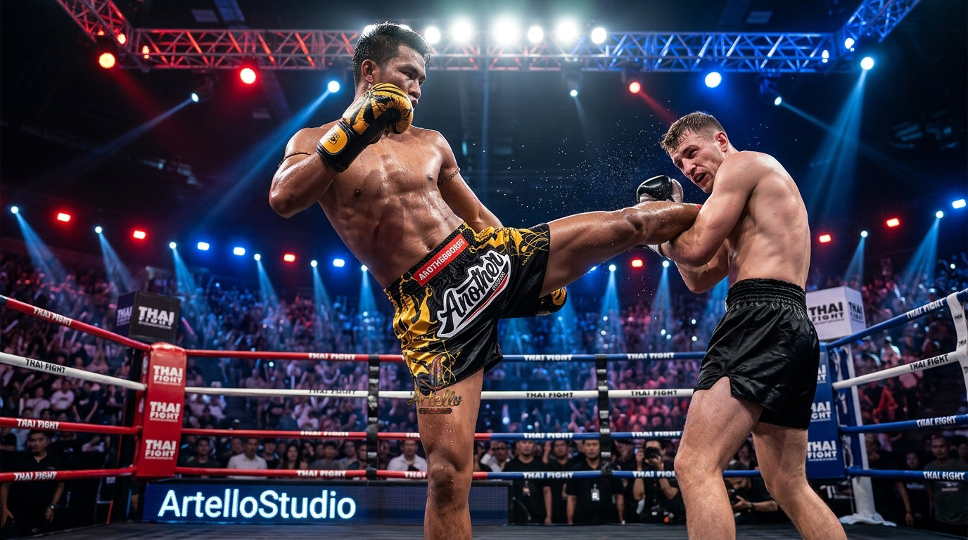 🥊 Muay Thai Shorts Kickboxing MMA Fight Shorts for Men Women Kids – Thai Boxing Training Gear, Breathable Quick Dry Martial Arts Combat Shorts