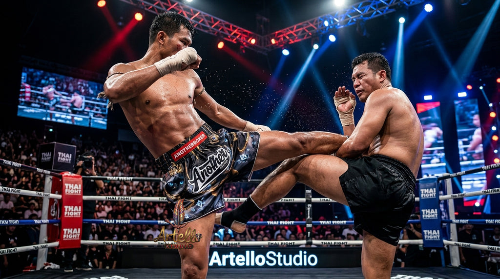 🥊 Muay Thai Shorts Kickboxing MMA Fight Shorts for Men Women Kids – Thai Boxing Training Gear, Breathable Quick Dry Martial Arts Combat Shorts