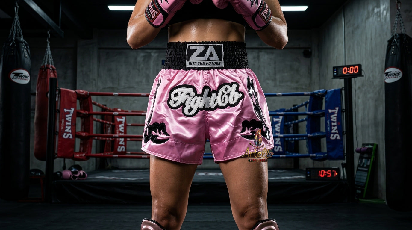 🥊 Muay Thai Shorts Kickboxing MMA Fight Shorts for Men Women Kids – Thai Boxing Training Gear, Breathable Quick Dry Martial Arts Combat Shorts