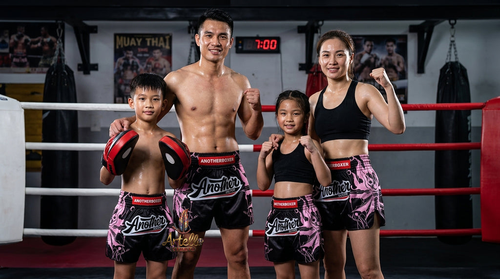 🥊 Muay Thai Shorts Kickboxing MMA Fight Shorts for Men Women Kids – Thai Boxing Training Gear, Breathable Quick Dry Martial Arts Combat Shorts