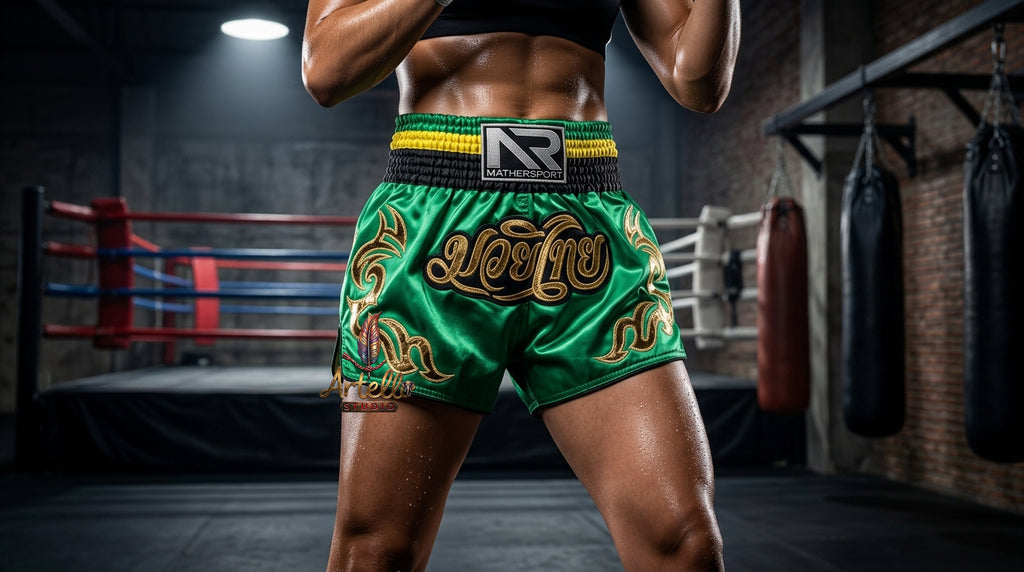 🥊 Muay Thai Shorts Kickboxing MMA Fight Shorts for Men Women Kids – Thai Boxing Training Gear, Breathable Quick Dry Martial Arts Combat Shorts